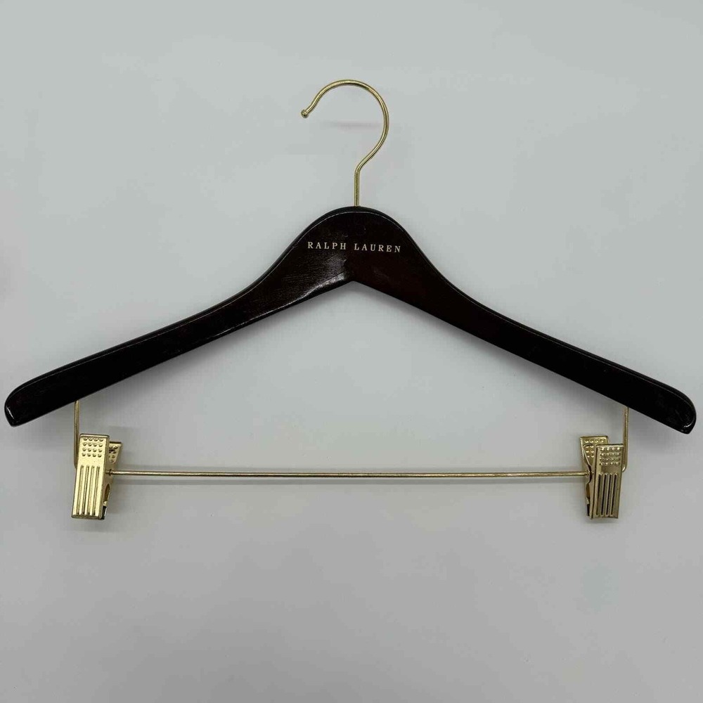 Luxury Wooden‎ Suit Hangers Ralph Lauren Designer Closet Boutique Display Decor